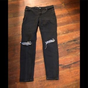 Free people busted knee skinny jeans